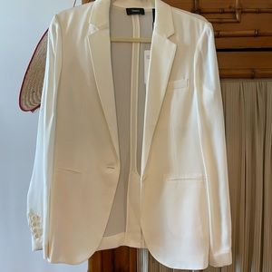 NWT Theory Ivory Silk Grinson Blazer